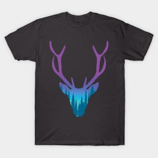 Deer Head Illustration T-Shirt